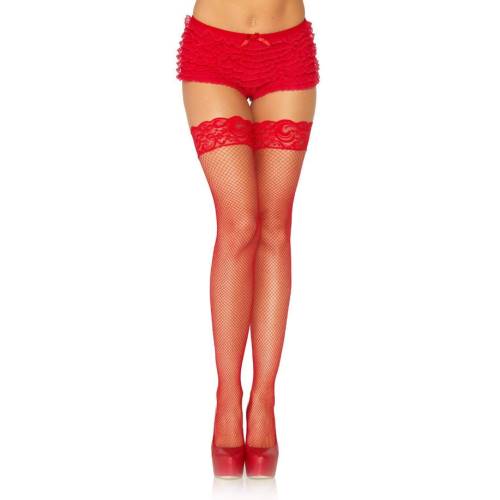 Spandex Amy Fishnet Thigh High Stockings