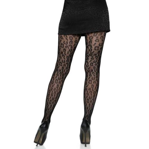Attractive Leopard Net Tights