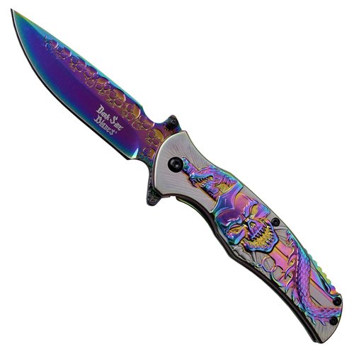 Dark Side Blades Tinite Coated Folding Blade Knife