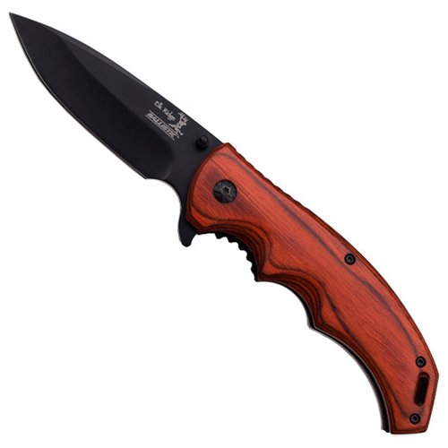 Elk Ridge Pakkawood Handle Folding Blade Knife