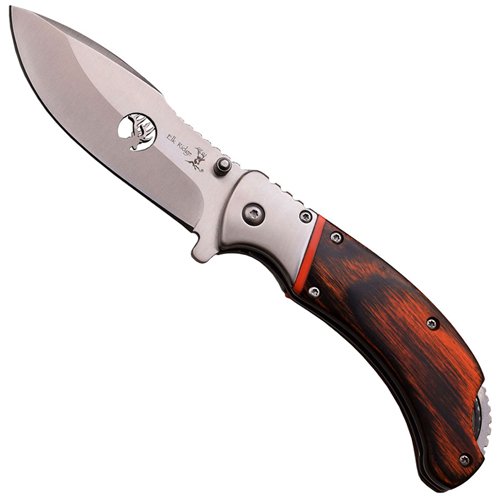 Elk Ridge Wood Handle Folding Knife