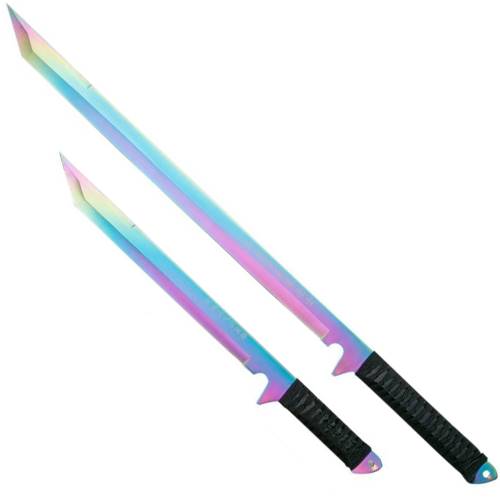 Ninja 27'' Twin Sword w/ Japanese Inscription