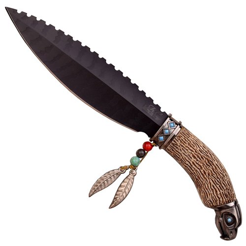 Masters Collection Eagle Design Handle Fixed Knife