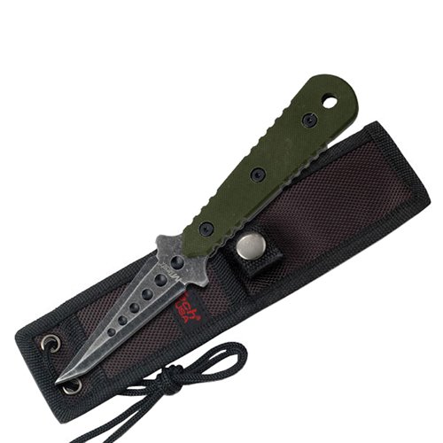 MTech USA 20-37GN Stonewash Finish Blade Fixed Knife - Green