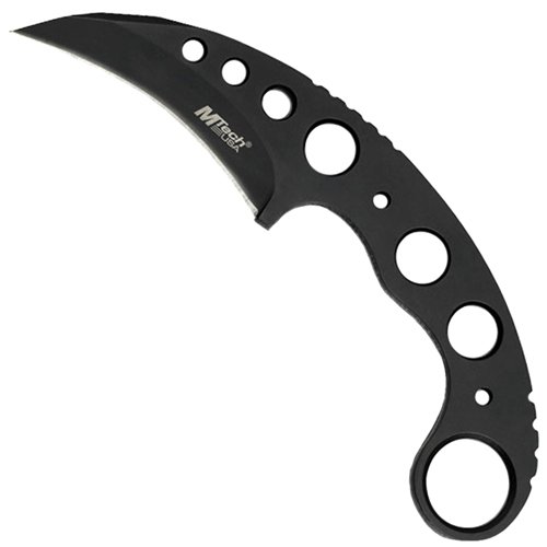 Mtech USA Black Stainless Steel Handle Fixed Blade Knife