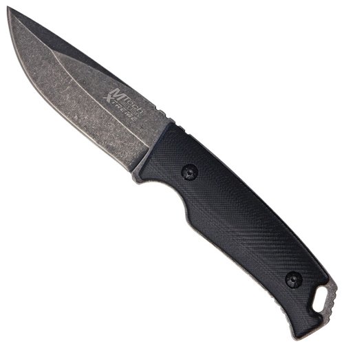 Master Cutlery Extreme Black Stone Wash Fixed Blade Knife