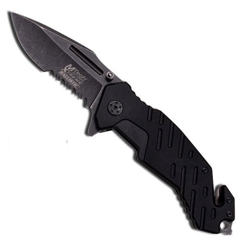 Mtech USA Xtreme 4.75 Inch Black Spring Assisted Folding Knife