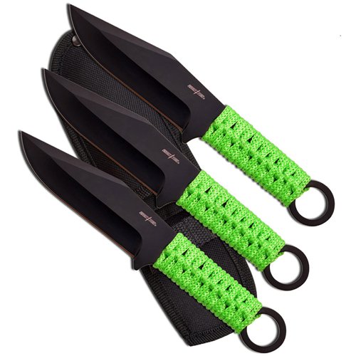 Perfect Point PP-094-3GN 3 Piece Set  - Throwing Knife - 7.5 Inch