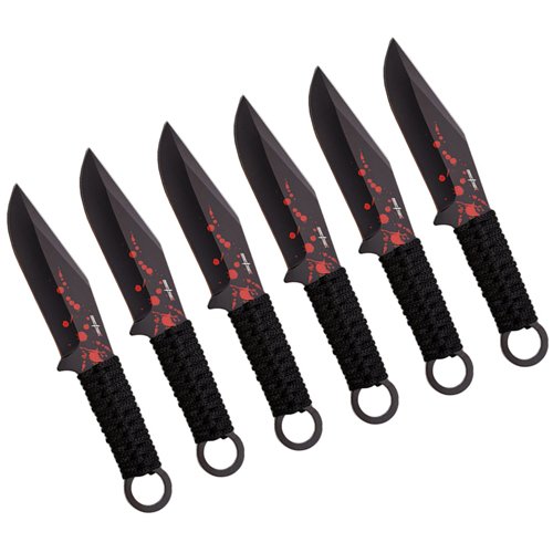 Perfect Point PP-094-6 6 Piece Set - Throwing Knife - 6 Inch
