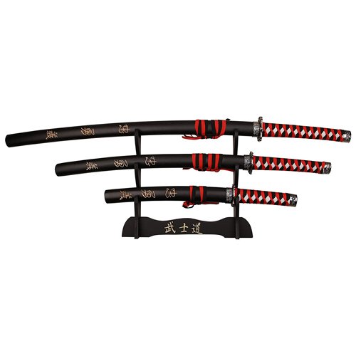 SW-68LBK4 Carbon Steel Blade Samurai Sword w/ Scabbard