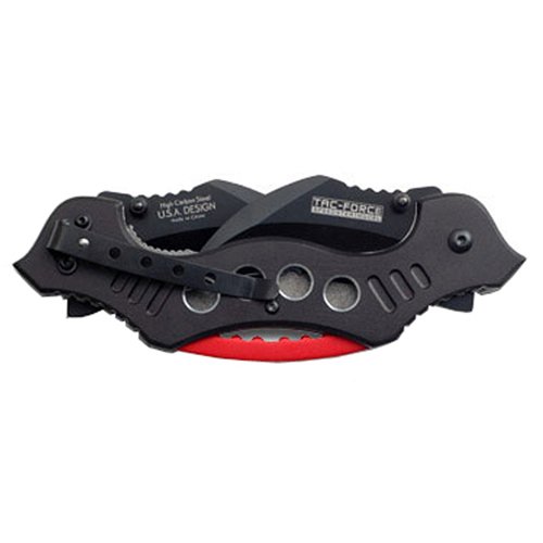 Tac-Force Half Serrated Double Blades Folding Knife
