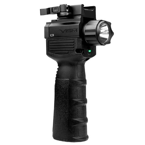 Ncstar Vertical Grip With LED Flashlight & Green Laser