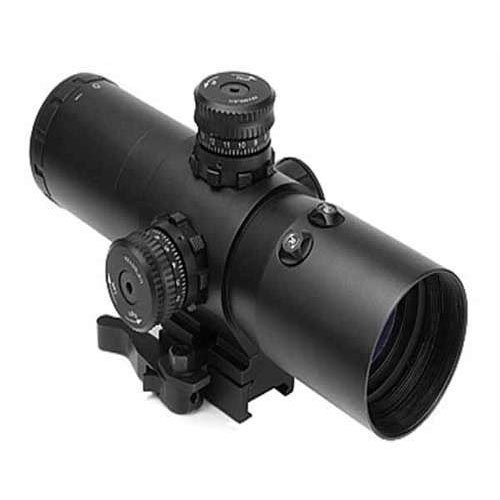 Ncstar Vism CBT Series 3X42 Prismatic Mil Dot Rifle Scope With Integrated Red Laser