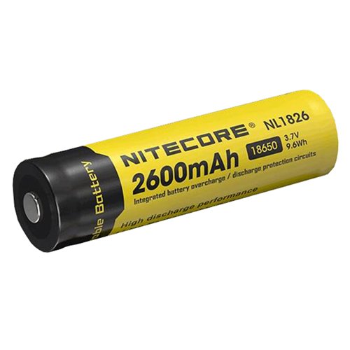 Nitecore 2600mAh 18650 Rechargeable Li-ion Battery
