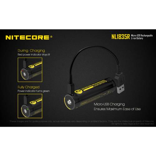 Nitecore Rechargeable 3500mAh Battery