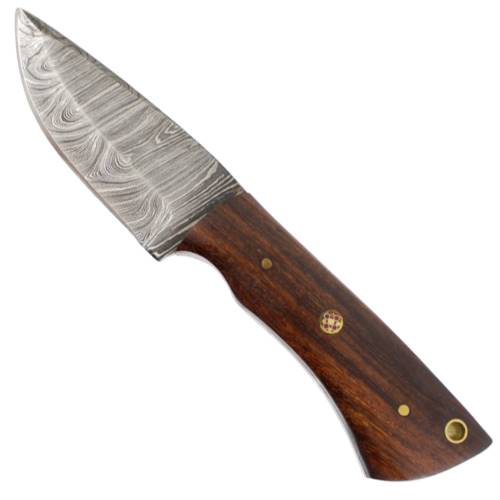 Purchase True Damascus Fixed Blade - Walnut Wood Handle ...