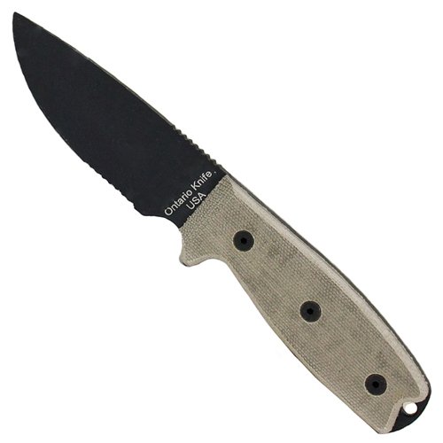 OKC RAT-3 Fixed Blade Knife - Half Serrated Edge
