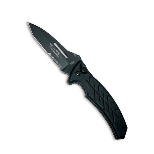 OKC XM Strike Fighter Folding Knife - Half Serrated Edge
