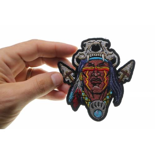 Cheap Place Patch Indian Patch with Arrows and Skull hat