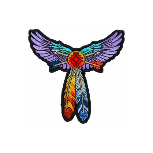 Cheap Place Patch Feathers and Arrows Embroidered