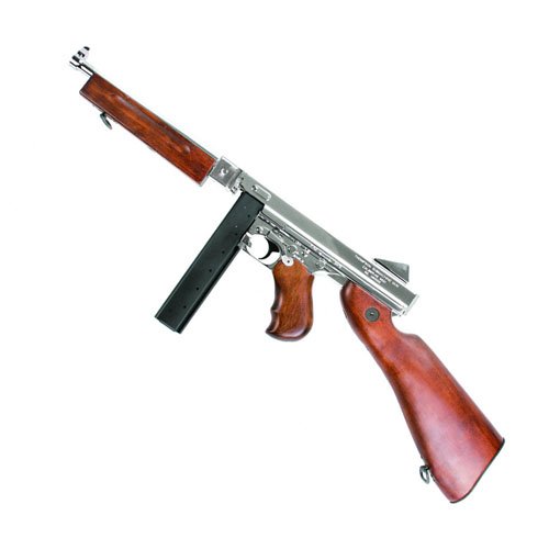 King Arms Thompson M1A1 HI Grade Silver Airsoft Rifle