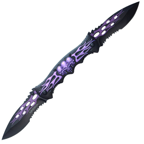 Double Blade Assisted Open Knife