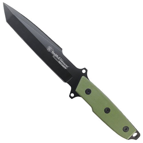 Smith & Wesson Homeland Security Knife With Green Handle