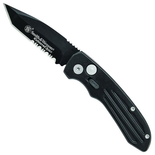 Smith & Wesson Extreme Ops Tanto Folding Knife - Half Serrated Edge