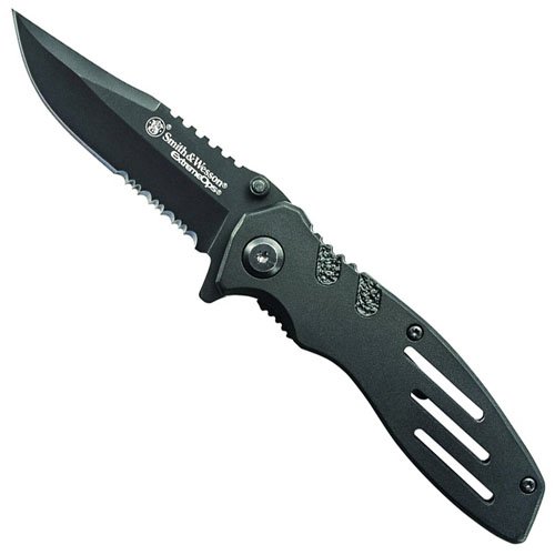 Smith & Wesson Extreme Ops Black Clip Point Knife
