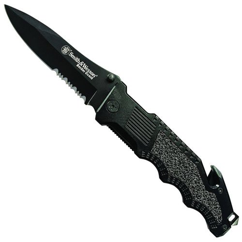 Smith & Wesson Border Guard Knife - Half Serrated Edge