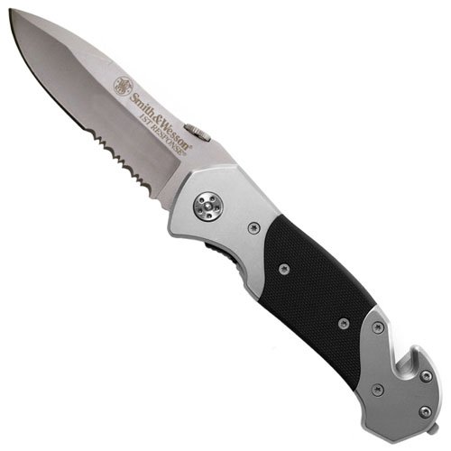 Smith & Wesson 1St Response Folding Knife - Half Serrated Edge
