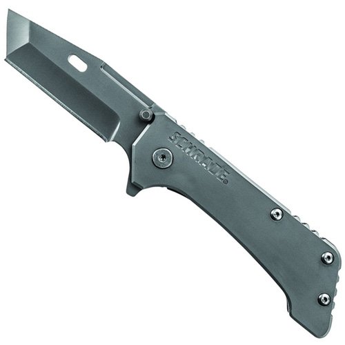 Schrade Frame Lock Tanto Blade Index Flipper Folding Knife.
