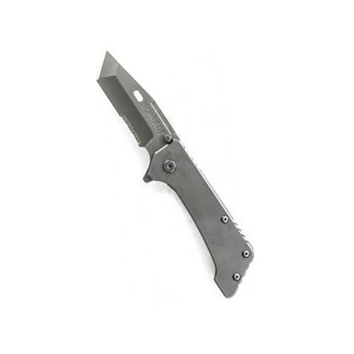 Schrade Frame Lock Titanium Coated Serrated Tanto Blade Folding Knife
