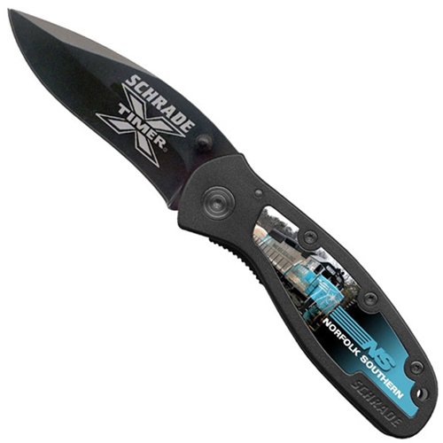 Schrade X-Timer Black Blade & Handle Custom Insert
