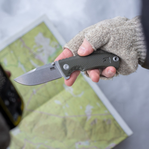 SOG Tellus ATK Flipper Folding Knife