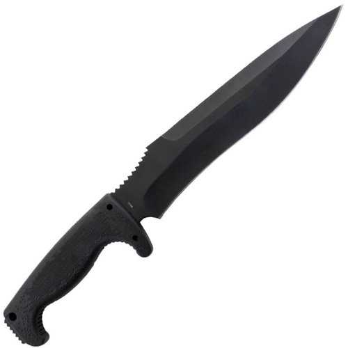 Jungle Warrior Black Kraton Handle Bowie Knife