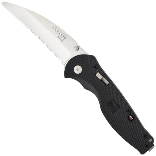 Flash Rescue Knife With Partially Serrated Blade