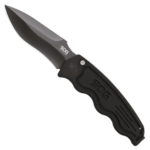 SOG-TAC Automatic Drop Point Folding Blade Knife