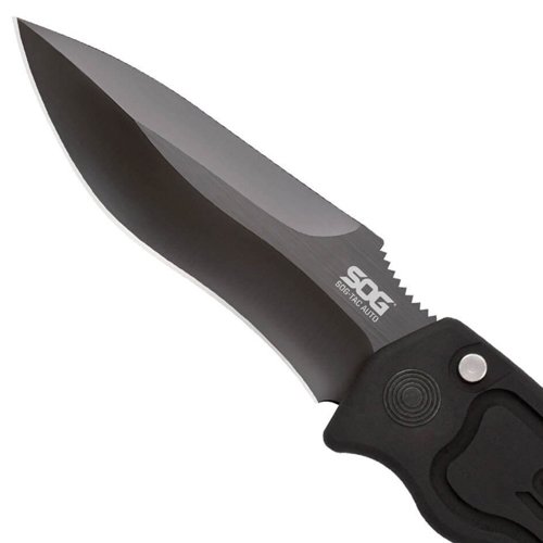 SOG-TAC Automatic Drop Point Folding Blade Knife