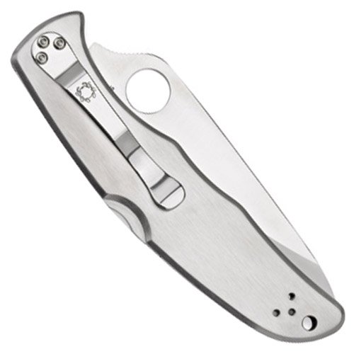 Spyderco Endura 4 Stainless Steel Satin Handle Folding Knife