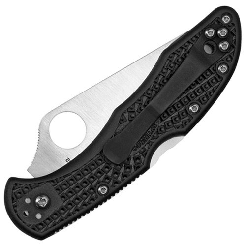 Spyderco Delica 4 Black FRN Handle Folding Blade Knife