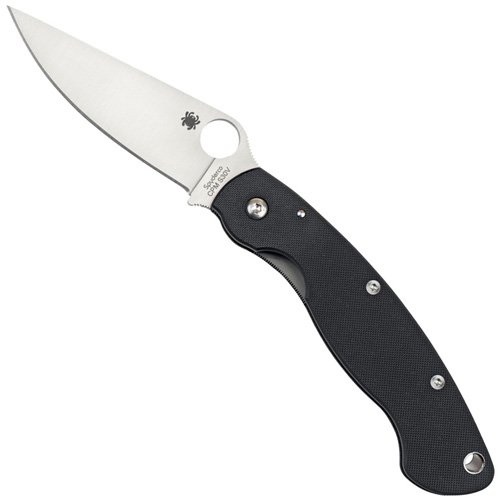 Spyderco Military Knife Black G-10 Handle
