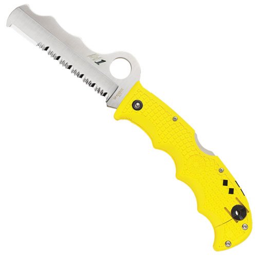 Assist Salt H-1 Steel Blade Folding Knife - Yellow