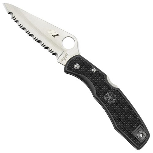 Spyderco Pacific Salt Spyder Edge Black FRN Handle Folding Knife