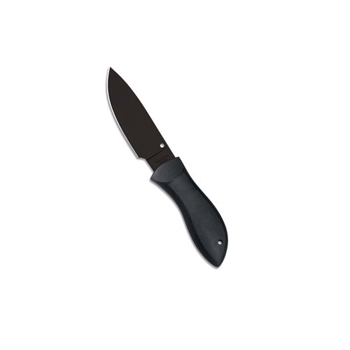 Spyderco Bill Moran Drop Point Black Blade Plain Edge Fixed Blade Knife
