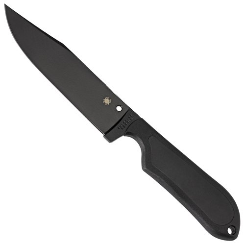 Spyderco Street Bowie Style Blade Fixed Knife - Black