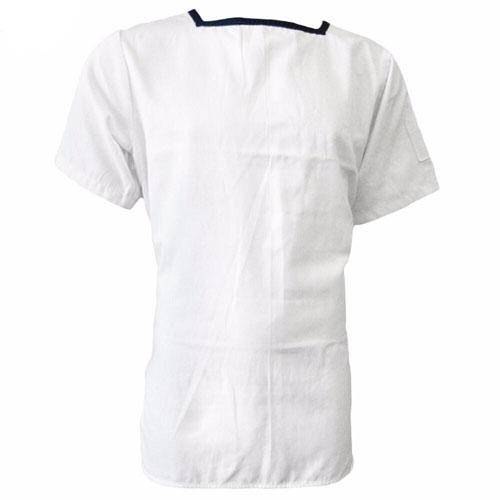 White Sailor Top British W/Blue Trim Used