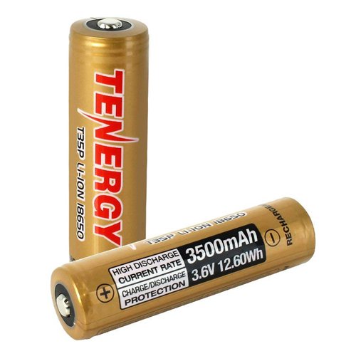Tenergy T35P 3.6V 18650 Rechargeable Li-ion Battery - 2pk
