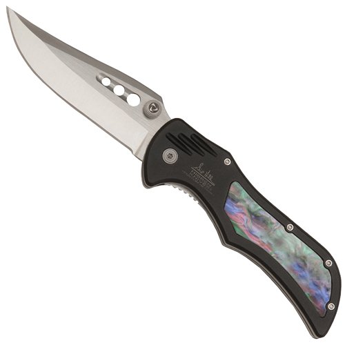 Gil Hibben Tailwind Imitation Abalone Inlays Handle Pro Folding Knife