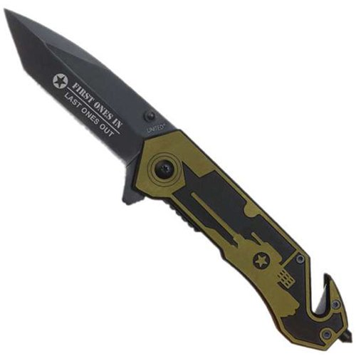 United Cutlery Green First Ones In Pocket Folding Knife